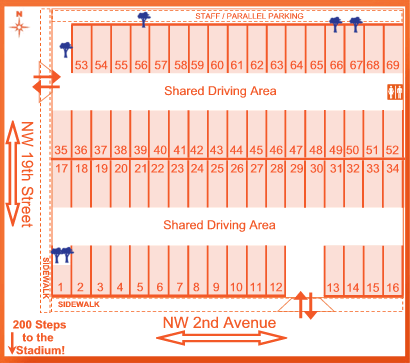 Gator Parking and Tailgating Lot #1